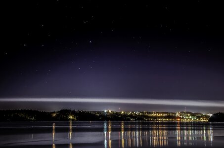 Twilight evening city