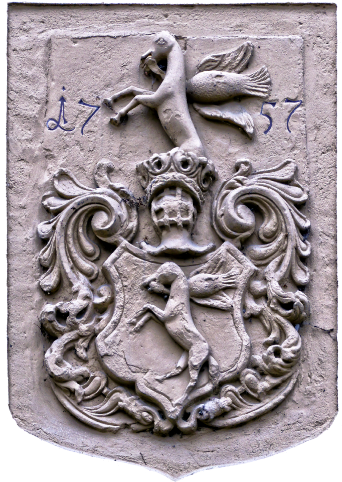Symbol stucco hauswand