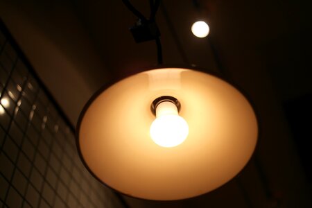 Interior lamp incandescent light photo