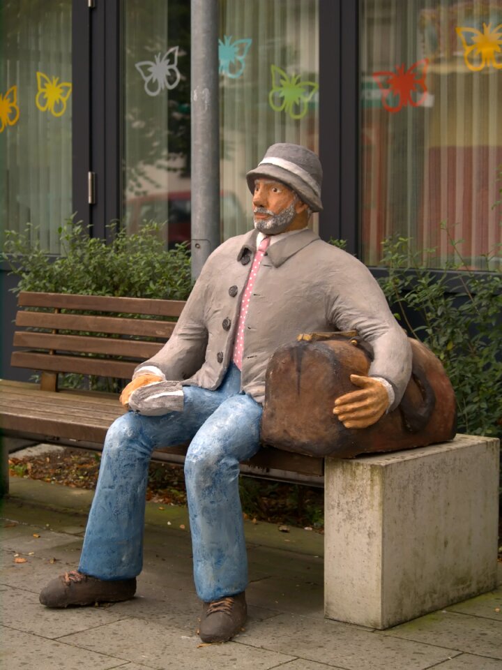 Man traveler portrait