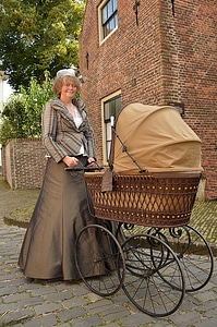 Antique dress fashion