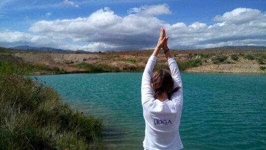 Summer outdoors yoga