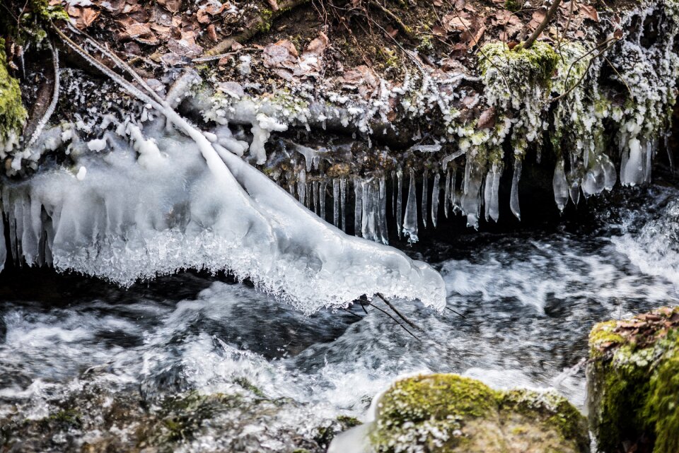 River rock landscape photo