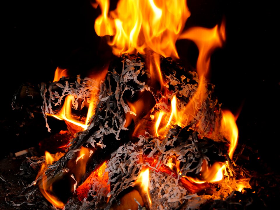 Hot joy fire campfire