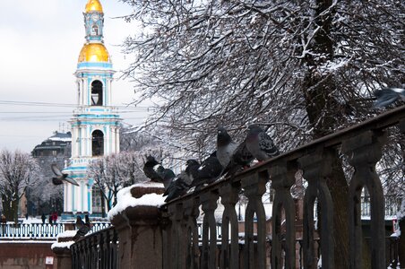 Church outdoors winter
