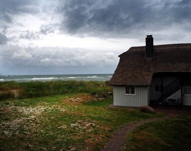 Landscape abandoned baltic sea photo