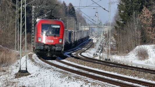 Transport system winter snow photo