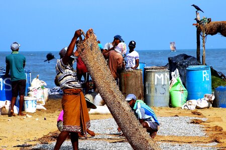 A fishing village people travel photo