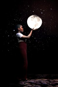 Cosmos african woman darkness