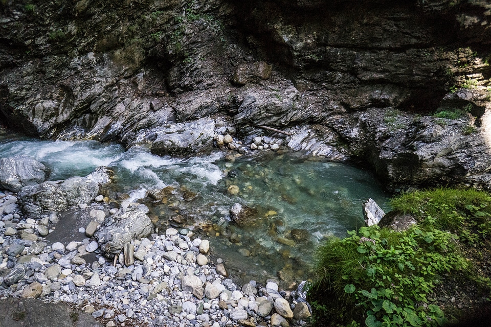 Water rocks nature photo