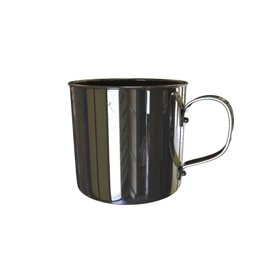 Stainless steel metal cup photo