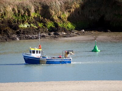 Boat beach fishing