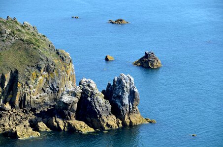 Rock cliff coastline