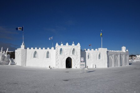 Castle ice snow