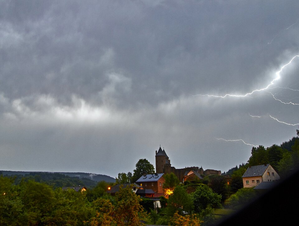 Nature landscape thunderstorm