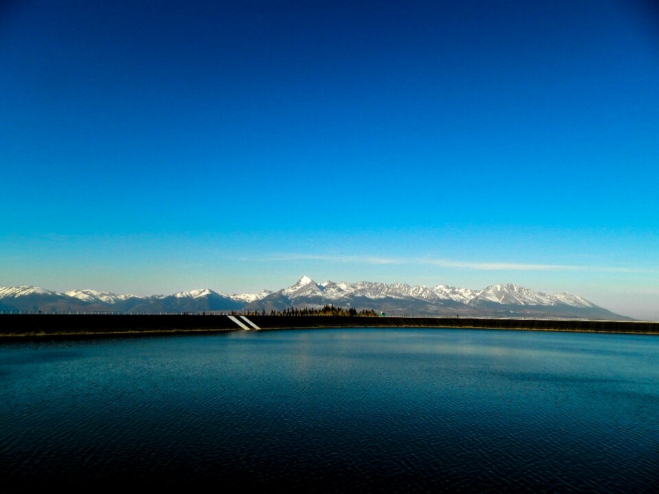 Lake water mountains