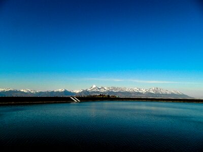 Lake water mountains