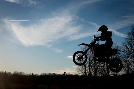 Sky biker action photo