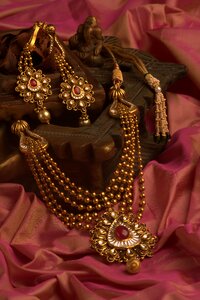 Luxury shining brown jewelry