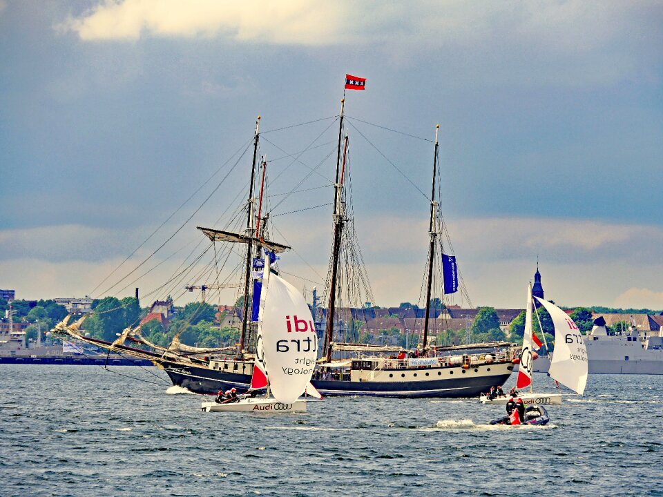 Tall ship three masted speed boats
