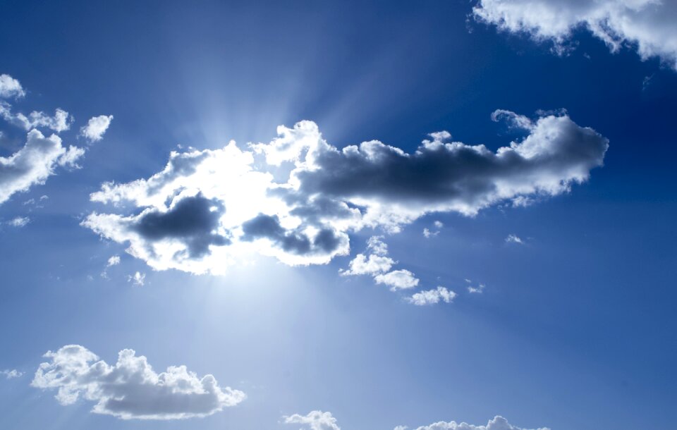 Soft cloudscape sun