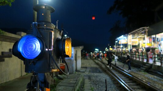 Train railway lamp