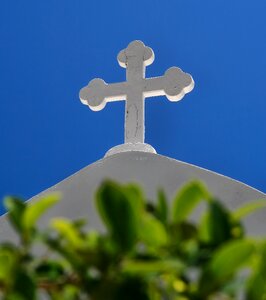 Chapel greece blue