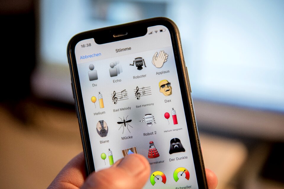 Technology display device iphone