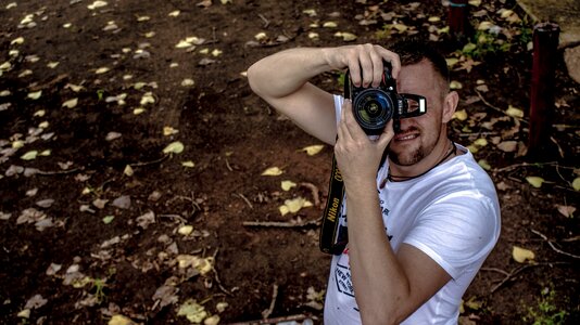 Adult photographer