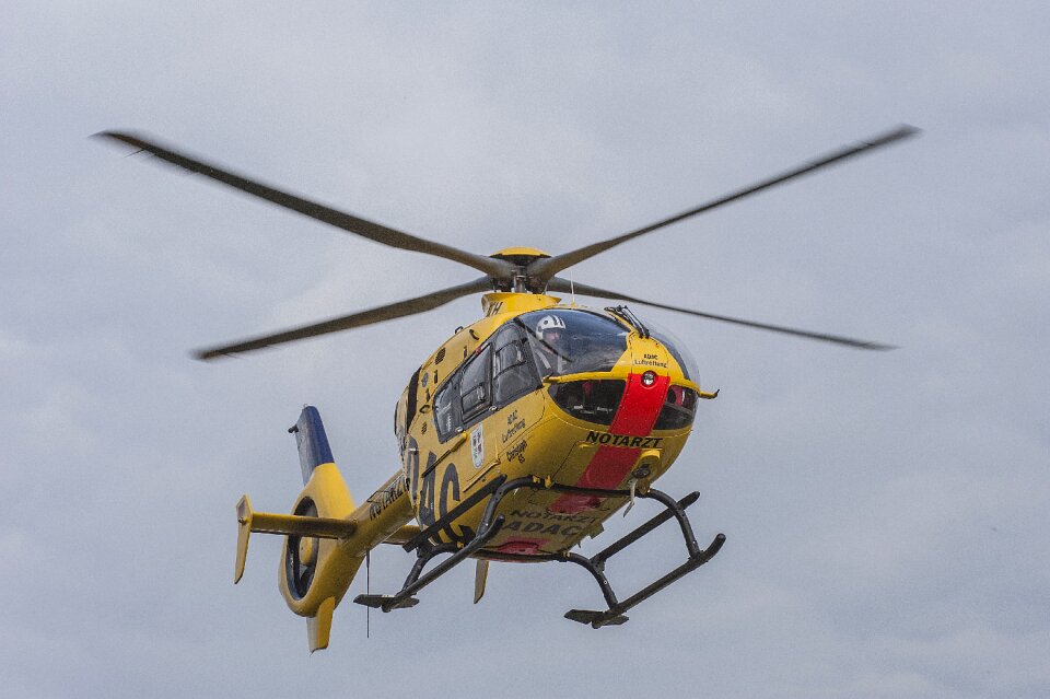 Rescue helicopter start ambulance service