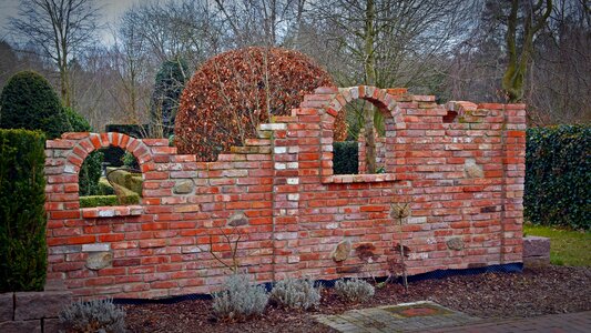 Old architecture wall