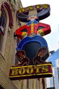 Famous place neon sign sign photo