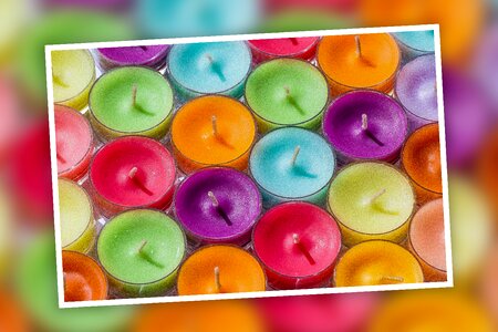 Wax frame wax candle