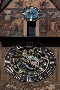 Architecture town hall painted