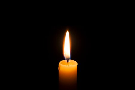 Candlelight flame dark