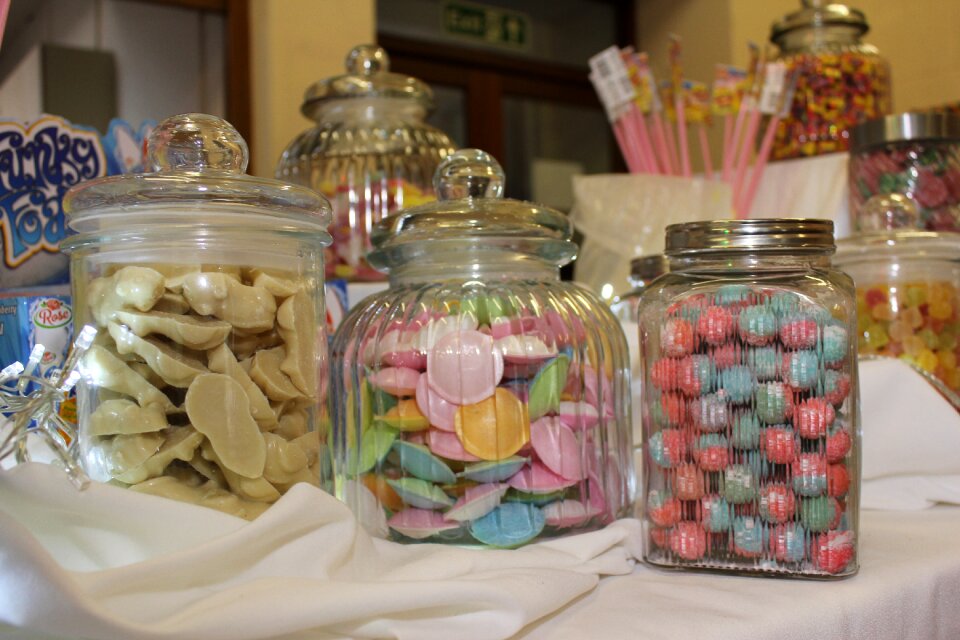 Glass jars containers