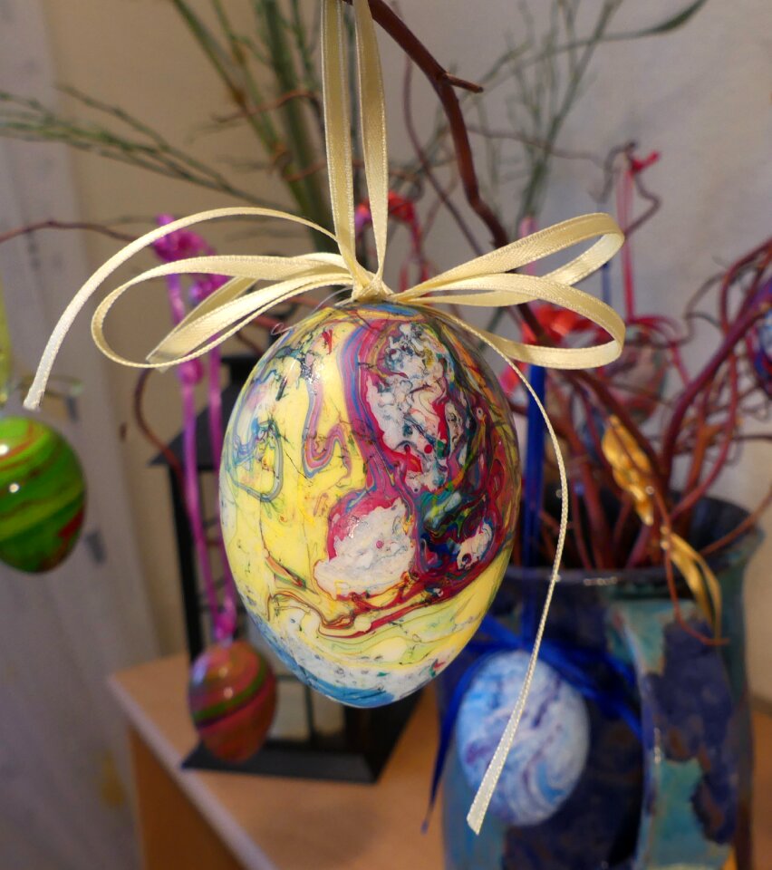 Happy easter close up decoration easter greeting
