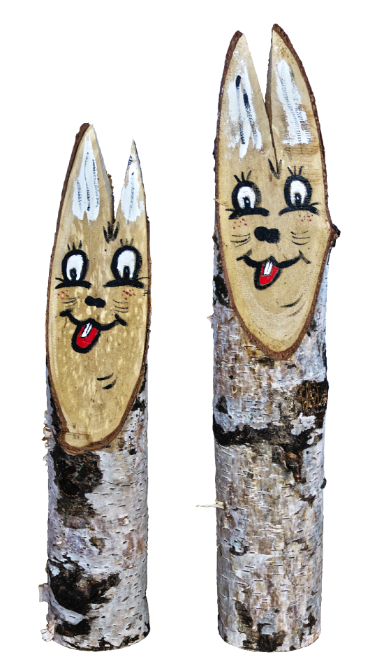 Easter bunny sculpture deco