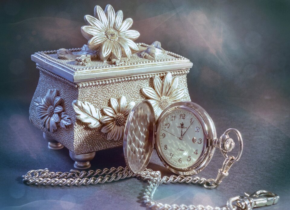 Clock box gray clock