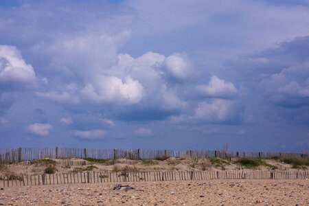 Clouds sand endless photo