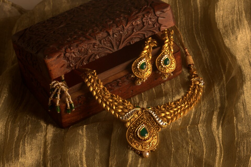 Gold brown jewelry