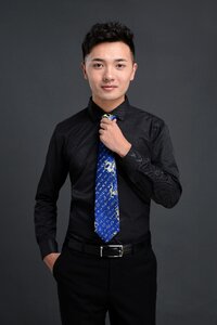 Fashion portrait tie photo