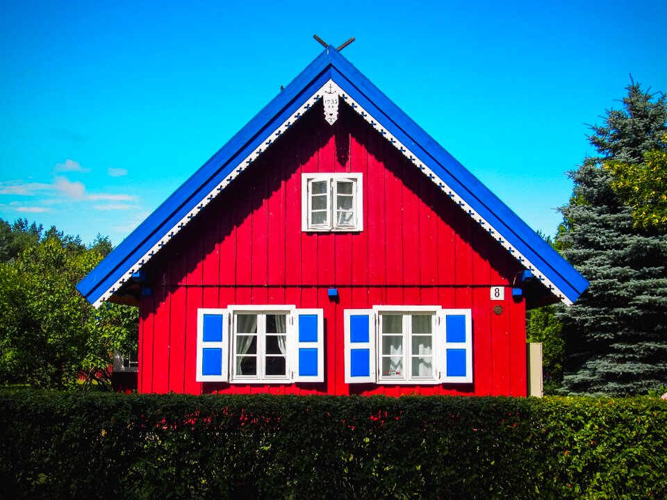 Scandinavian cottage fishing village