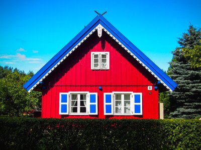 Scandinavian cottage fishing village photo
