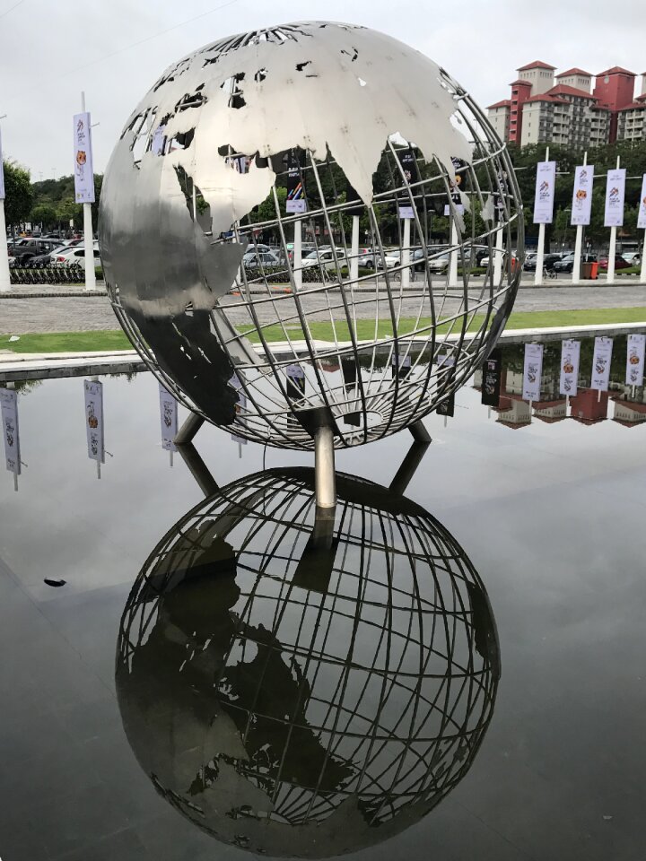 Reflection gray planet