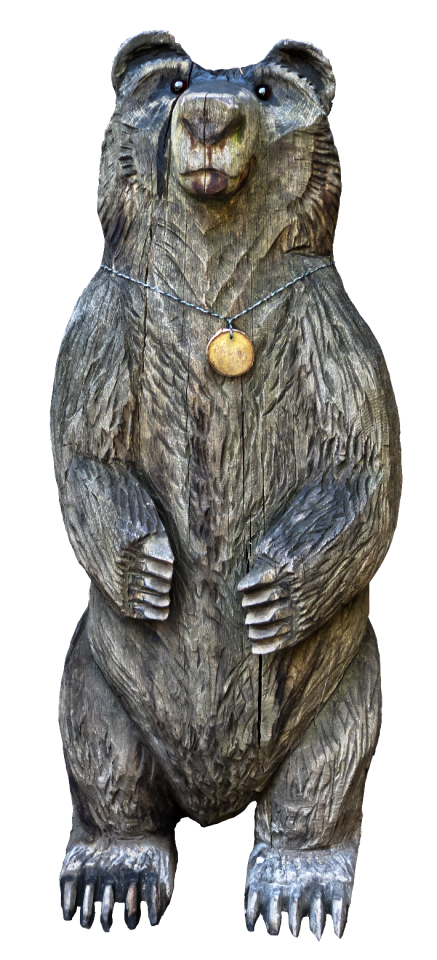 Wood animal decoration