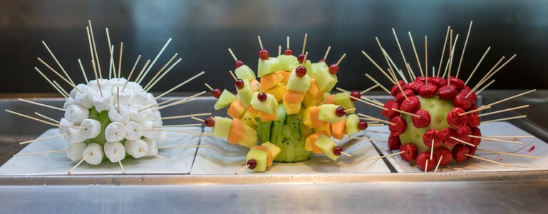 Pineapple strawberries food photo