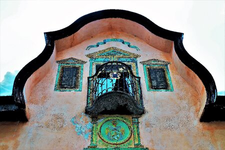 Plaster frescoes architecture photo