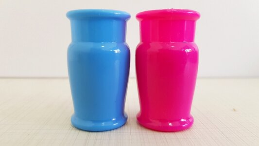Plastic vase decorations