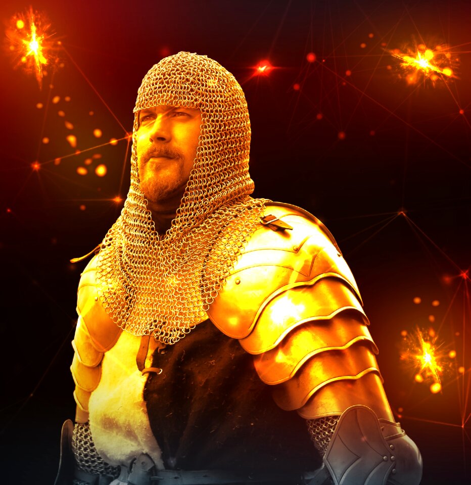 Medieval armour crusader
